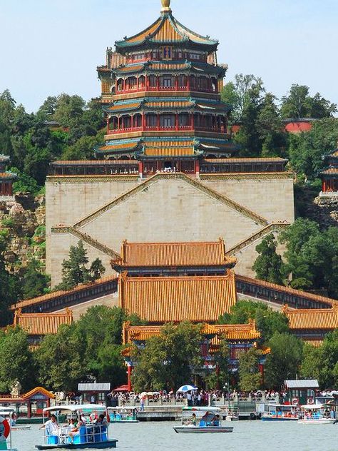 Summer Palace. Built in 1200 in Beijing, China Asia Architecture, Turandot Opera, Summer Palace Beijing, Chinese Palace, China Trip, Ancient Chinese Architecture, China Architecture, Asian Architecture, Summer Palace