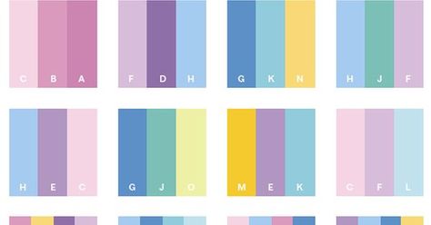 Romantic Color Schemes, Illustration Tutorial, Nail Idea, Illustrator Tutorials, Color Ideas, Color Palettes, Color Scheme, Color Combinations, Bar Chart