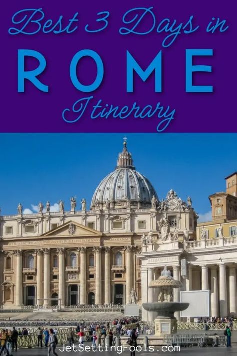 With iconic sights, amazing Italian food and ancient ruins, Rome, Italy is a must-see European destination. Spending 3 days in Rome is just enough time to experience the highlights – but only with a good travel plan. Don’t worry; we’ve got it covered. We have created an ideal 3-Day Rome Itinerary that is packed with top attractions, delectable eats, sightseeing tips and city tour advice! Top Europe Destinations, 3 Days In Rome, Rome Itinerary, Packing Hacks, European Destination, Travel Plan, Travel Writing, European Destinations, Visit Europe