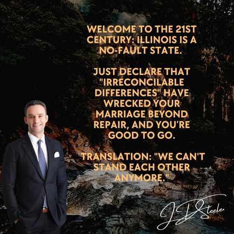 "Wondering about grounds for divorce in Illinois? It’s simple: Just cite 'irreconcilable differences.' Basically, 'We can't stand each other anymore.' 💔📝 #nofaultdivorce #illinoislaw #familylaw #modernmarriage #legaladvice " Irreconcilable Differences, Divorce Support, Divorce Help, Divorce Lawyers, Family Law, Legal Advice, By Your Side, Inner Strength, Lawyer