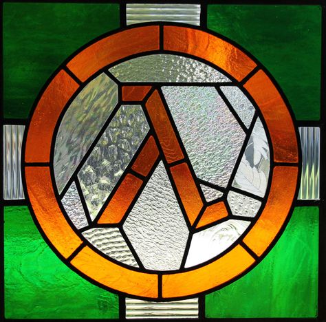 Gordon Freeman, Valve Games, Mosaic Inspiration, Left 4 Dead, Starship Design, Life Logo, Stained Glass Panel, Half Life, Life Video