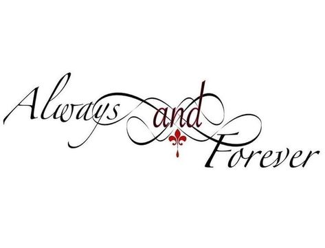 Always And Forever Wallpaper, The Originals Tattoo, Tvd Tattoos Ideas, Always And Forever Tattoo, Inspire Others Quotes, Vampire Diaries Shirts, Clary Y Jace, Vampire Tattoo, Survivor Tattoo