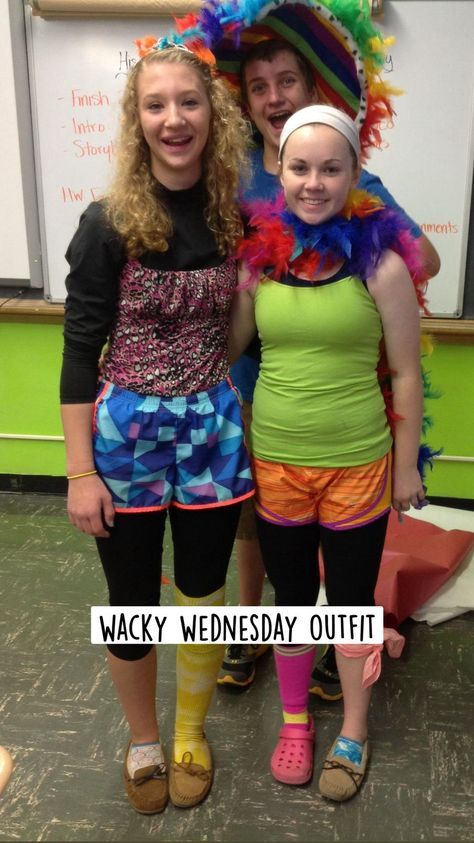 Whacky Tacky Day Outfits, Mix Match Day Spirit Week, Mismatch Day Spirit Week Kids, Crazy Outfit Day For Kids, Mismatched Outfits Spirit Week, Tacky Tuesday Outfits, Wacky Tacky Day Outfits Spirit Weeks, Crazy Day At School Outfits, Wacky Outfits For Spirit Week