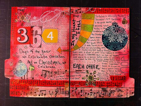 Red Pages, Family Valentines Day, Fairy Tattoo Designs, Smash Journal, Writing Art, Journal Layout, Holiday Art, Mixed Media Art Journaling, Smash Book