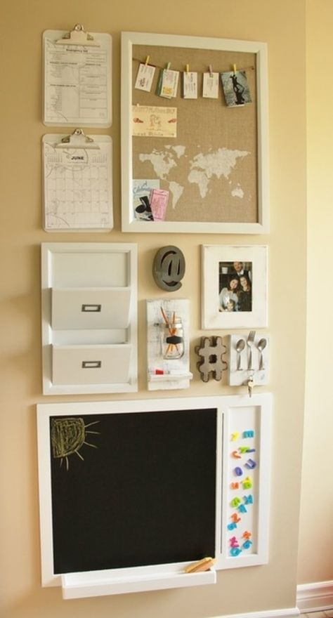 Family Command Center Ideas for your home organization with the kids. Kitchen Wall Organizer, Command Center Kitchen, Home Command Center, Command Centers, Wand Organizer, Family Command Center, Organization Station, Drop Zone, Center Ideas