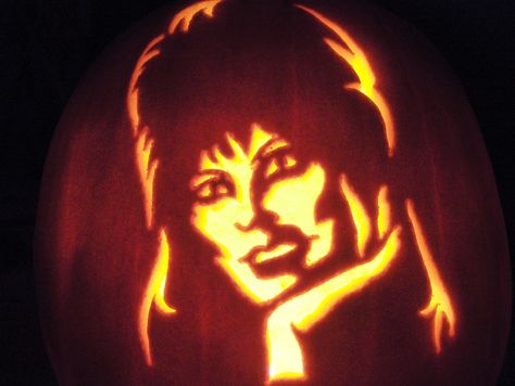 my Elvira pumpkin Halloween Yard Haunt, Pumpkin Magic, Halloween Camping, Pumpkin Stencils, Pumpkin Carving Designs, Pumpkin Pictures, Yard Haunt, Pumpkin Designs, Halloween Pumpkin Designs