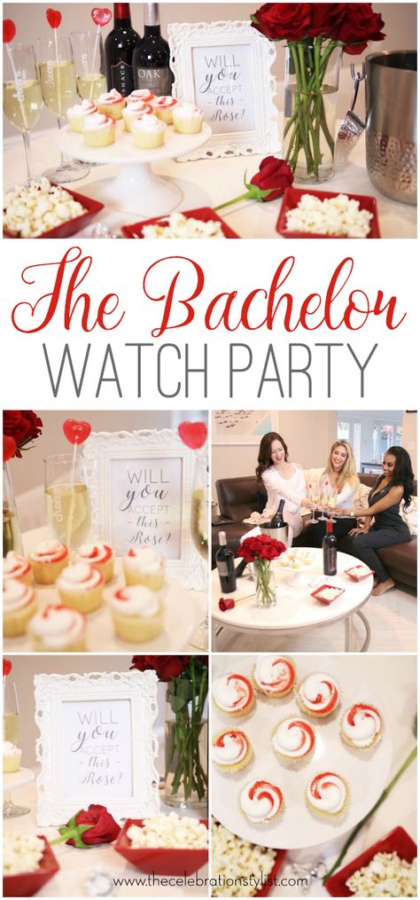 ABC's The Bachelor TV Show Finale Watch Party. Will you accept this rose? Bachelor Watch Party Food, The Bachelor Watch Party, Bachelor Watch Party, Watch Party Snacks, The Bachelorette Tv Show, Watch Party Food, Bachelor Night, The Bachelor Tv Show, Viewing Party