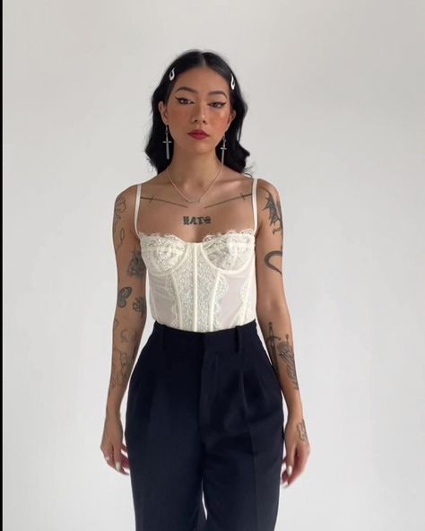 [[ S O L D ]] quite possibly my favorite piece of this drop. lil stunner of a top that is gorggggg. nice boning all the way down, and very soft material. the lace detail is chefs kiss. size S, 34B cups. 11.5” across at largest clasp, 10” at smallest clasp. for the record im not a small and this does not fit me at ALL, like it wasnt clasped in the slightest haha so fits like a S. [[ 25$ + 5$ ship ]] White Lace Corset Outfit, Lace Corset Outfit, White Lace Corset, Corset Outfit, Chefs Kiss, For The Record, Lace Corset, Lace Detail, Soft Material