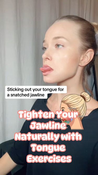 Jaw Sculpting Exercises, Sculpted Face Exercise, Sharp Jawline Exercises Women, Tighten Jawline, How To Get A Jawline For Women, Jaw Sculpting, Facial Messages, Face Exercises For Jawline, Jaw Line Exercise