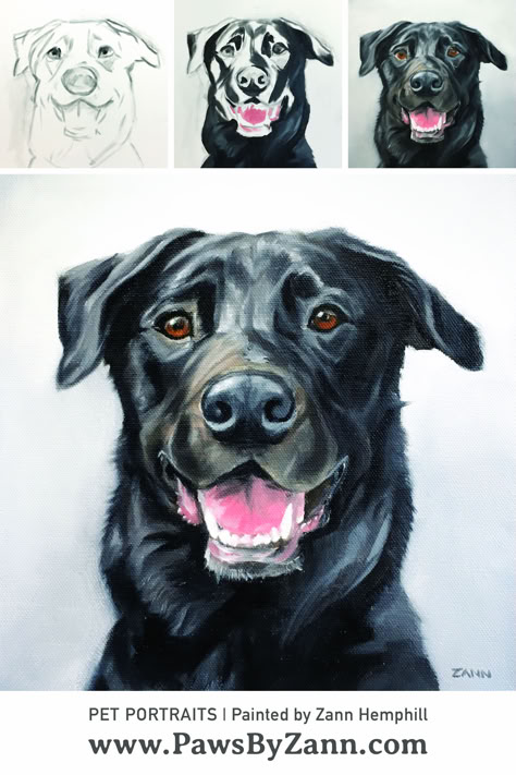 Canvas Artwork Painting, Dog Watercolor Painting, Pet Portrait Paintings, Dog Portraits Painting, Dog Portraits Art, Black Dogs, 강아지 그림, Dog Artwork, Watercolor Dog