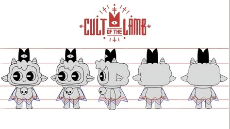 Half Giant, Lamb Drawing, Cult Games, Cult Of The Lamb, Cute Lamb, Undertale Comic Funny, Model Sheet, New Animal Crossing, Art Tools Drawing