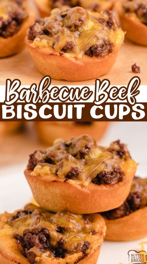 Potluck Appetizers, Biscuit Cups, Best Freezer Meals, Easy Chicken Pot Pie, Easy Freezer Meals, Delicious Appetizer Recipes, Cheese Biscuits, Bbq Beef, Freezer Meal