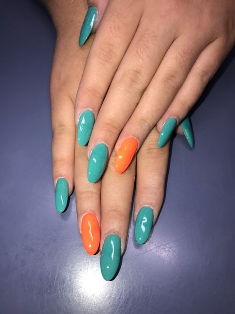 Miami Dolphins Nails Football, Miami Dolphin Nails, Dolphin Nails Designs, Miami Dolphin Tattoos, Dolphin Nail Art Design, Miami Dolphins Nails, Dolphins Nails, Dolphin Nails, Football Nail Art