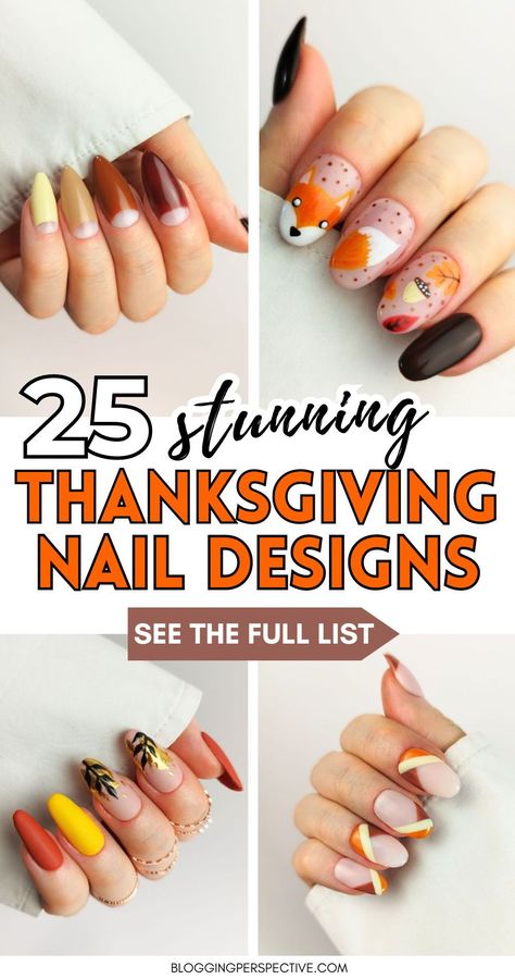 Get ready to slay with 25 epic Thanksgiving nail design ideas 2024. These designs are perfect for adding a festive touch to your look, featuring everything from glittery turkeys to autumn florals. Check out these Thanksgiving nails 2024 and November nails inspo on the blog for more unbelievable Thanksgiving nail art inspiration. Thanksgiving Nails Acrylic Coffin Short, After Thanksgiving Nails, Thanksgiving Nails Dip Powder, Thanksgiving Nail Designs Fall Autumn, Thanksgiving Dip Nails, Thanksgiving Nail Ideas Acrylic, Thanksgiving Gel Nails, Cute Thanksgiving Nails Simple, Thanksgiving Nail Designs Fall