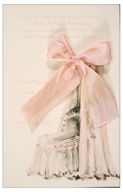 Bassinet Pink Invitation SAMPLE Pretty In Pink Baby Shower, Pink Silk Ribbon, Pink Invitation, Dot Designs, Planning A Baby Shower, Happy News, Pink Baby Shower Invitations, Bridal Invitations