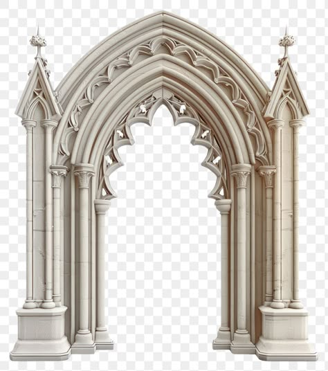 Gothic Archway, Church Illustration, Gothic Illustration, Gothic Arches, Gothic Door, Stone Archway, Gothic Arch, College Projects, Brick Arch