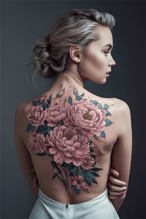 Explore the world of back tattoo women and discover stunning flower designs that elevate any aesthetic. From delicate small flowers adorning the upper spine to bold, full flower pieces that flow down the back, each tattoo tells a unique story. Whether you're drawn to intricate dragon motifs or vibrant red ink flowers, there’s something for every black woman seeking a meaningful tattoo. #BackTattooWomen #TattooIdeas #FlowerTattoo #AestheticInk Bold Back Tattoo Women, Full Back Tattoo Women Flowers, Spine Tattoo Designs For Women, Large Back Tattoos For Women, Whole Back Tattoo Women, Spine Tattoo Designs, Tattoos Gone Wrong, Tattoo Dream, Floral Back Tattoos