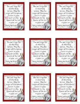 Super adorable Polar Express Poem {To Give With Bells} Polar Express Activities, Polar Express Bell, Polar Express Christmas Party, Polar Express Theme, The Movie It, December Lessons, Polar Express Party, Ward Christmas Party, Teaching Holidays