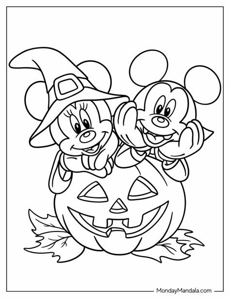 Halloween Lego, Disney Halloween Coloring Pages, Coloring Pages Disney, Halloween Coloring Pages Printable, Pumpkin Coloring, Halloween Coloring Sheets, Free Halloween Coloring Pages, Mickey Mouse Coloring Pages, Mouse Color