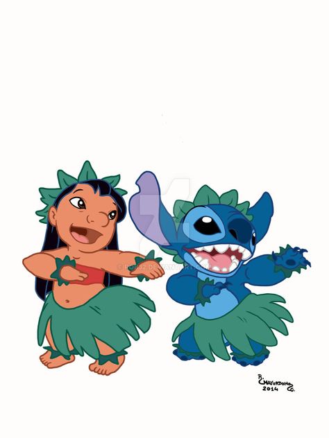 42.Lilo y Stitch by Rob32 Lilo Y Stitch, Lilo And Stitch, Cartoon Characters, Dancing