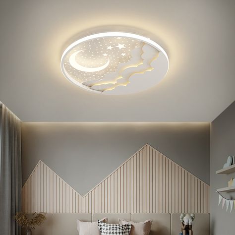 Smarter Shopping, Better Living! Aliexpress.com Bedroom Light Ceiling, Art Deco Moon, Star Bedroom, Star Ceiling, Bedroom Ceiling, Led Ceiling Lamp, Bedroom Ceiling Light, Living Room White, Modern Art Deco