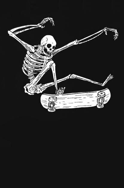 skateboarding skeleton -- art by baileyillustration Skateboarding Skeleton, Skateboarding Aesthetic, Skeleton Drawings, Skate Art, Skateboard Design, Skeleton Art, A Skeleton, Skull Wallpaper, Edgy Wallpaper