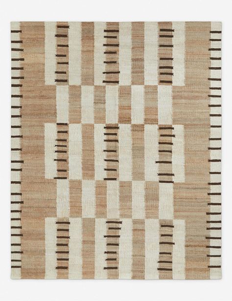 Floor Tile Rug Pattern, Lulu And Georgia Rugs, Burled Wood Furniture, Nordic Rug, Scandi Bedroom, White Wainscoting, Jw Marriott, Lulu And Georgia, Carpets And Rugs