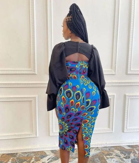 Pencil Gown, Short Gown Styles, Ankara Short, Ankara Short Gown Styles, African Print Clothing, Short African Dresses, African Wear Dresses, African Print Dress Designs, African Fashion Traditional