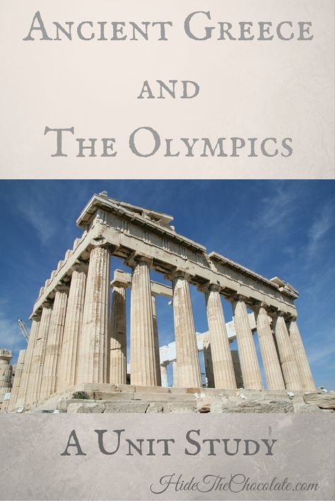 Ancient Greece Olympics, Ancient Greece History, Homeschool Unit Studies, Unit Studies Homeschool, Ancient Greek Architecture, Study Resources, Greek History, Homeschool History, Mystery Of History