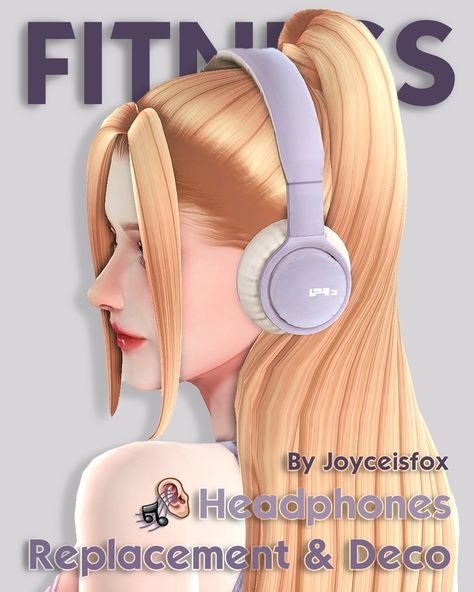 Joyce’s place : X Headphones - Fitness Replacement & Deco Sims 4 Headphones Cc Maxis Match, Ts4 Headphones Cc, Sims 4 Replacement, Sims 4 Headphones Cc, Cc Sims4, Sims 4 Cc Shoes, Pelo Sims, The Sims 4 Packs, Sims 4 Mm Cc