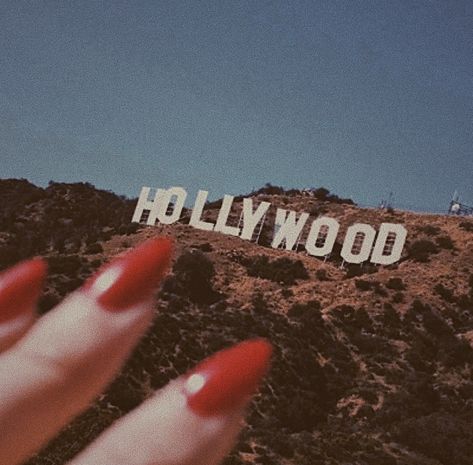 Hollywood Sign, Red Nail Polish, Red Nail, We Heart It, Nail Polish, Hollywood, Lost, Tumblr, Red