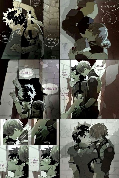 Tddk Spicy, Ahh Faster, Tododeku Spicy, Shouto Todoroki, Mha Ships, Bakugo Katsuki Fanart Cute, Midoriya Izuku, Wallpaper Tumblr, Boku No Hero Academia Funny