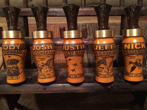 Arkie Mallard Calls Personalized, engraved duck calls for groomsmen gifts www.arkiemallardcalls.com Hunting Groomsmen Gifts, Duck Hunting Wedding, Gloves Gift Ideas, Gift Ideas For Teen Boys, Duck Hunting Decor, Wedding Gift To Husband, Sons Wedding, Hunting Calls, Led Gloves