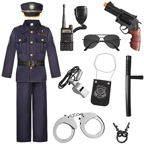 Police Officer Costume Kids Boys, Motorcycle Couple Pictures, Boys Halloween Costume, Cop Halloween Costume, Cop Outfit, Officer Costume, Pizza Sticks, Police Officer Costume, Police Outfit