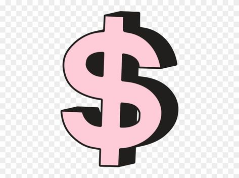 Dollar Sign Icon Aesthetic, Money Icon Aesthetic, Dollar Sign Icon, Icon Aesthetic Beige, Money Pink, Money Icons, Dollar Sign, Money Sign, Pink Neon