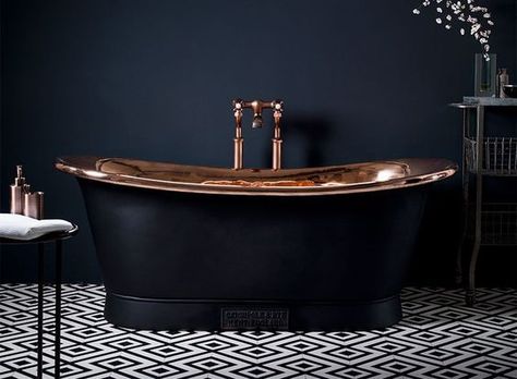 The Copper Bateau - Copper Bath | Catchpole & Rye: Copper Bath, Copper Bathtubs, Copper Utensils, Copper Bathroom, Bad Inspiration, Dream Bathrooms, Bathtubs, Bath Tub, Free Standing Bath