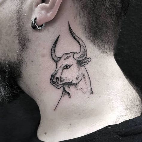 69 Taurus Tattoos That Are Down-to-earth Gorgeous - Our Mindful Life Picasso Tattoo, Taurus Bull Tattoos, Tattoo Homme, Bull Skull Tattoos, Taurus Constellation Tattoo, Cow Tattoo, Horoscope Tattoos, Blackwork Tattoos, Bull Tattoos