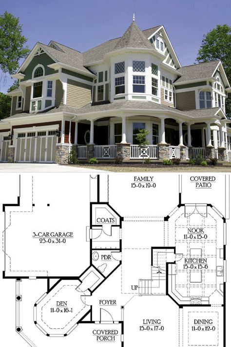 Modern Victorian House Plans, Victorian Homes Floor Plans, Victorian House Floor Plans, Gothic House Plans, Modern Victorian House, Victorian Floor Plans, Victorian House Plan, Victorian House Plans, Victorian Style House