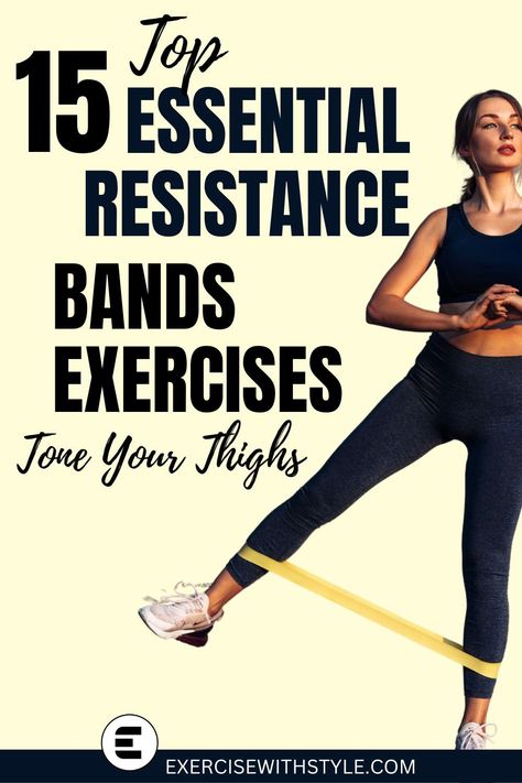 Tired of ineffective leg workouts? Discover the 15 best thigh exercises using resistance bands! Revolutionize your lower body routine with our comprehensive thigh band workout routine. Fitness Bands Exercises, Thigh Band Workout, Exercises Using Resistance Bands, Resistance Bands Exercises, Exercises With Resistance Bands, Best Thigh Exercises, Forearm Exercises, Bands Exercises, Using Resistance Bands