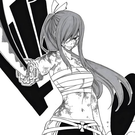 Erza Scarlett, Fairy Tail Pictures, Flipagram Instagram, Fairy Tail Manga, Cute Anime Profile Pictures, Anime Monochrome, Cute Profile Pictures, Cute Anime Pics, Cute Anime Couples