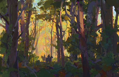 ArtStation - forest, Min Yum Environment Painting, Vis Dev, Landscape Concept, Environment Art, Concept Artist, Fantasy Art Landscapes, Art Landscapes, Landscape Illustration, Background Art