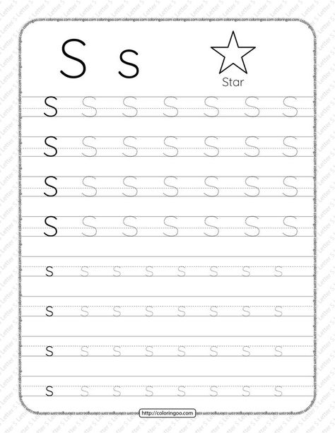 Printable Dotted Letter S Tracing Pdf Worksheet Letter S Kindergarten Activities, S Tracing Worksheet, Letter S Tracing, Letter S Worksheet, S Worksheet, Letter S Worksheets, Letter Tracing Printables, Free Printable Alphabet Worksheets, Letter Worksheets For Preschool