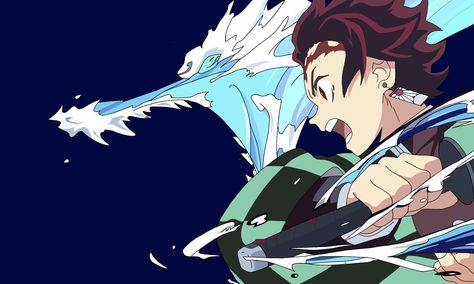 Water breathing tenth form : Constant Flux Tanjiro vs Rui Tanjiro Water Breathing Drawing, Demon Slayer Water Breathing Wallpaper, Water Breathing Forms, Tanjiro Water Dragon, Tanjiro Water Breathing, Water Breathing, 2048x1152 Wallpapers, Dual Monitor Wallpaper, Artwork Wallpaper