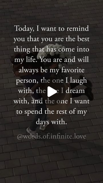 @words.of.infinite.love on Instagram: "Today, and every day, I feel compelled to remind you of a simple yet profound truth: You are the best thing that has ever happened to me. 🌟💖 You're not just a part of my life; you're the heartbeat of it, my favorite person in every way imaginable. 💑✨ #FavoritePerson #BestThingInLife #TogetherWeLaugh #TogetherWeDream #LifeCompanion #LoveOfMyLife #MyBetterHalf #HeartbeatOfMyLife #ForeverAndAlways #SharedDreams #LifetimeTogether #InseparableBond #CherishedMoments #JoyfulTogetherness #LaughterAndLove #DreamingTogether #EndlessLove #CelebratingUs #TogetherIsBetter #MyPerson #BestPartOfMe #EternalBond #TogetherForever #LoveUnending #OurBeautifulJourney" You Made Me Love You, My Heart Belongs To You Quotes, You Are The Love Of My Life Quotes, To Me You Are Perfect, To The Love Of My Life Quotes, You Are So Loved Quotes, Love Of My Life Quotes For Her, The Love Of My Life Quotes, I Really Like You Quotes