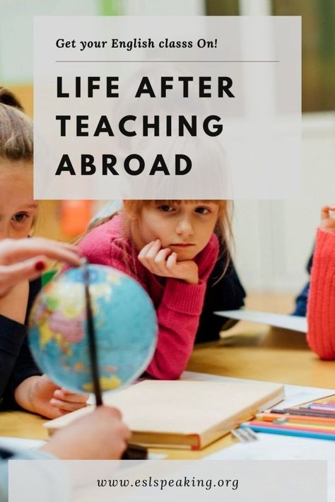 Life after teaching abroad can be tough. But, help is here! Check out Life After ESL: Foreign Teachers Returning Home, available on Amazon. #esl #abroad #teachingabroad #teachabroad #work #workabroad #tefl Teaching Abroad, Efl Teaching, Teaching Esl, Everyday English, Teaching English Abroad, Teach Abroad, Job Advice, Certified Teacher, Esl Teachers