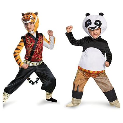 Po & Tigress Kung Fu Panda Costume Diy, Tigress Costume, Panda Costume Diy, Kung Fu Panda Costume, Po And Tigress, Panda Costumes, Group Costumes, Family Costumes, Kung Fu Panda