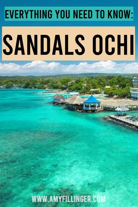 Here is everything you need to know about Sandals Ochi. Sandals Ochi is one of the most affordable Sandals Resorts AND one of the best Sandals Resorts for nightlife #sandalsresorts #bestsandalsresorts #sandalsochi #sandalshoneymoon Sandals Resorts All Inclusive, Sandals Ochi Beach Resort, Vacation In Jamaica, Sandals Honeymoon, Best Sandals Resort, Tropical Elopement, All Inclusive Honeymoon Resorts, Sandals Ochi, Sandals Jamaica