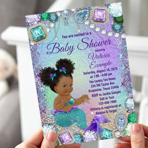 Mermaid Baby Shower Ideas, Bling Baby Shower, Mermaid Baby Shower Decorations, Mermaid Baby Shower Invitations, Unique Baby Shower Themes, Fall Girl, Sea Baby Shower, Mermaid Baby, Mermaid Baby Showers