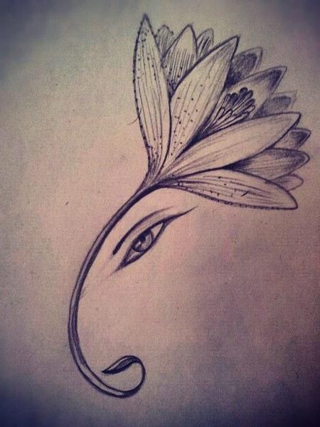 f You Think Ganesha Tattoos are Boring Then These 16 Pictures Will Change Your Mind Ganesha Tattoos, Buddhist Symbol Tattoos, Ganesha Sketch, Hindu Tattoos, Ganesh Tattoo, Ganesha Drawing, Ganesh Art Paintings, Ganesha Tattoo, Boho Art Drawings