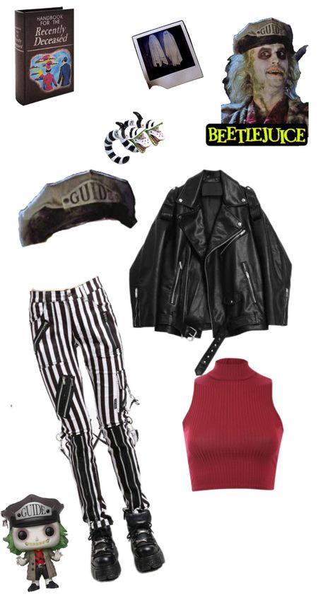 This one's inspired by the outfit I think he first wears, w/ the guide hat! Beetlejuice Outfits, Swaggy Outfits, The Outfit, Beetlejuice, Aesthetic Clothes, Fashion Inspo Outfits, Outfit Inspirations, Fashion Inspo, Fashion Outfits